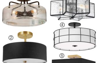 Residence Fitness center Lighting Choices (5 Black Semi-Flush Lights Beneath $200)