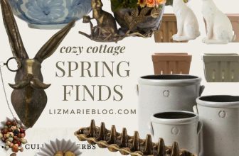 Spring Finds From Pink Antlers- Cozy Cottage Farmhouse Spring Decor