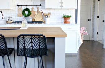 How to Spray Paint Kitchen Cabinet Hardware | Thrifty Decor Chick