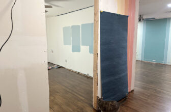 Tile For Laundry Area, New Paint Samples & New Foyer Plan