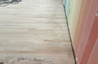 Bedroom Suite Progress Report – Sanding The Red Oak Hardwood Flooring (Plus, A Preview Of My Blue Walk-In Closet With Light Wood Floors)