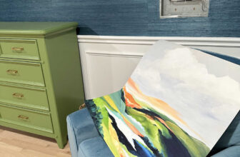 Random Bedroom Details – Front Door Privacy, Bathroom Door Question, New Artwork, And Coffee-Dyed Drapery Trim Success