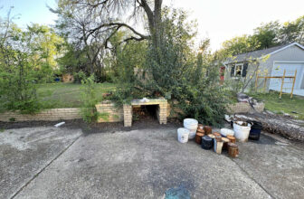 Working Out My Anxiety And Frustrations (Goodbye, Outdoor Fireplace!)