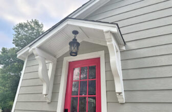 A New Exterior Door Color (Plus, What Color Should The Portico Be?)