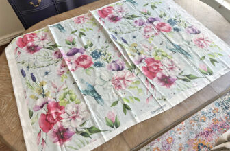 Dining Room Updates – Drapery Floral Fabric Sample And New Marketplace Chairs