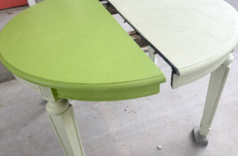 Dining Table Makeover In Progress (Plus The Four Paint Colors I Considered)
