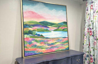 Easy DIY Frame For A Large Canvas