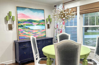 Dining Room Progress – Wall Sconces, More Fabrics, and Bench Redesign